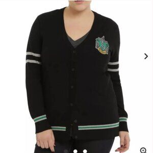 Harry Potter Slytherin Crest Cardigan Size 4 4x